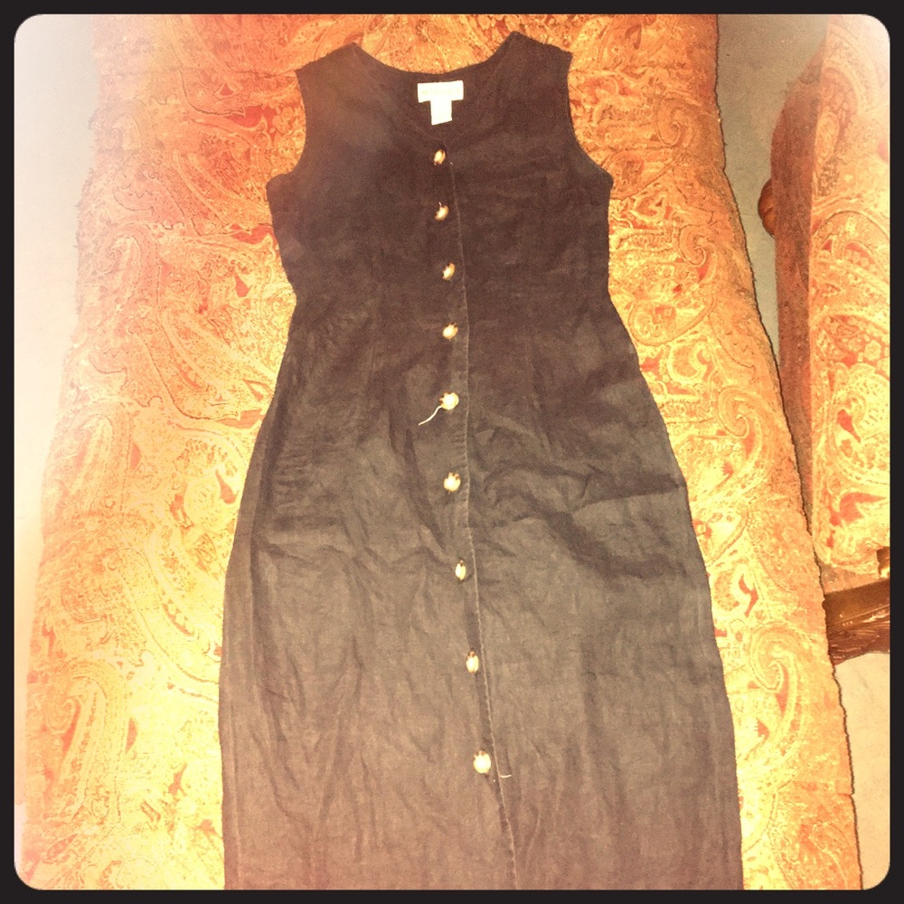 Vintage Merona Button Up Dress